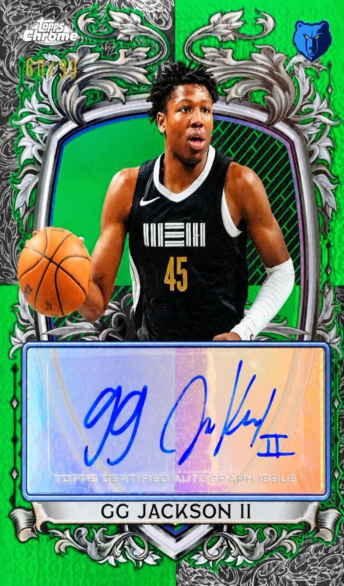 2025 Topps Chrome Basketball Green Refractor GG Jackson II #SS-GGJ