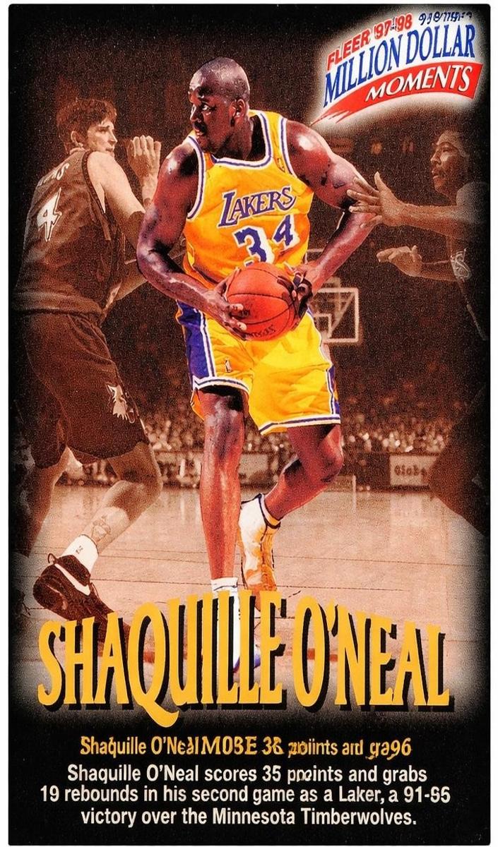 1997 Fleer Basketball Shaquille O'Neal #19
