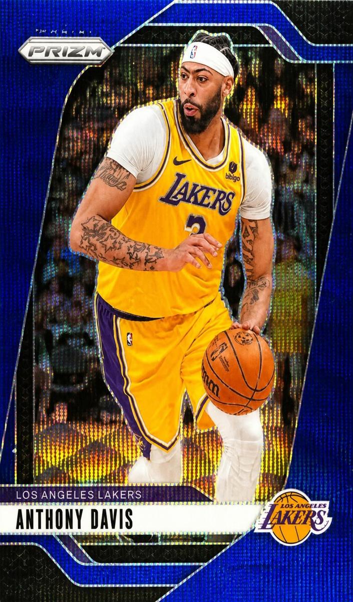 2024 Panini Prizm Basketball Blue Wave Anthony Davis #195