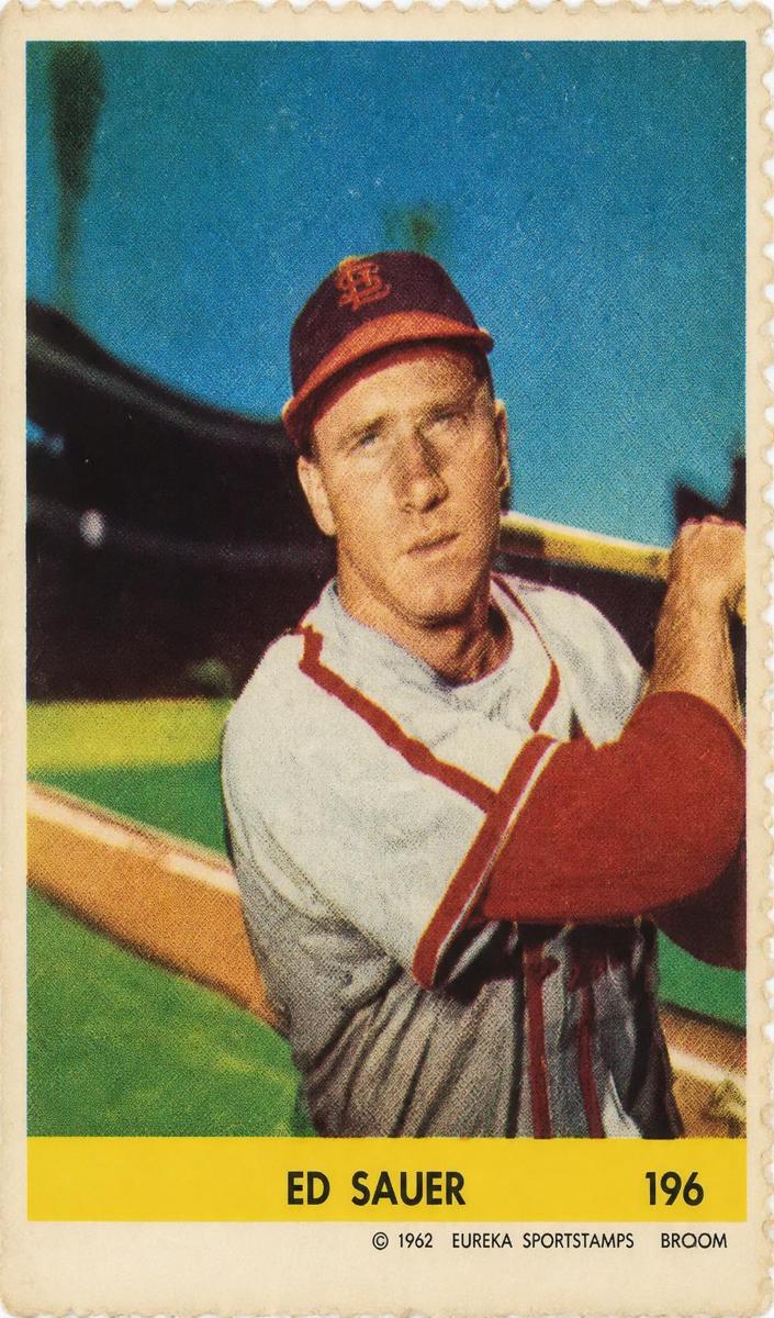 1949 Eureka Sportstamps Baseball Ed Sauer #196