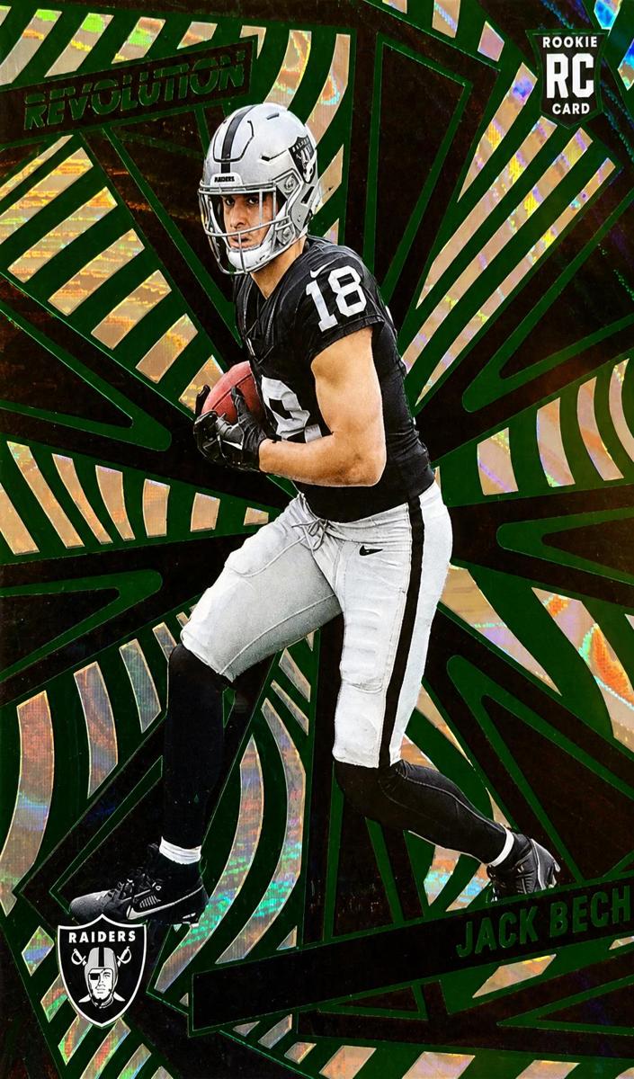 2025 Panini Revolution Football Green Swirl Jack Bech #213