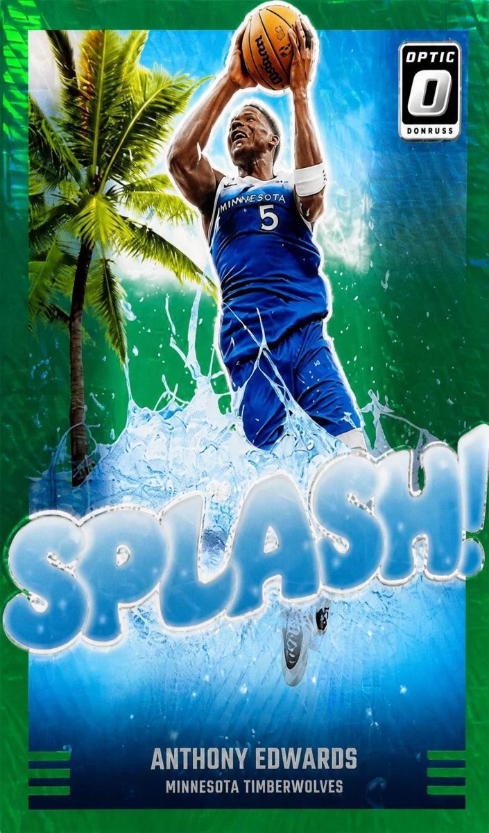 2024 Donruss Optic Basketball Hyper Green Anthony Edwards #7