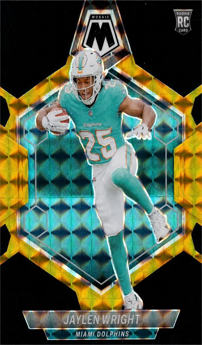 2024 Panini Mosaic Football Choice Black Gold Jaylen Wright #383