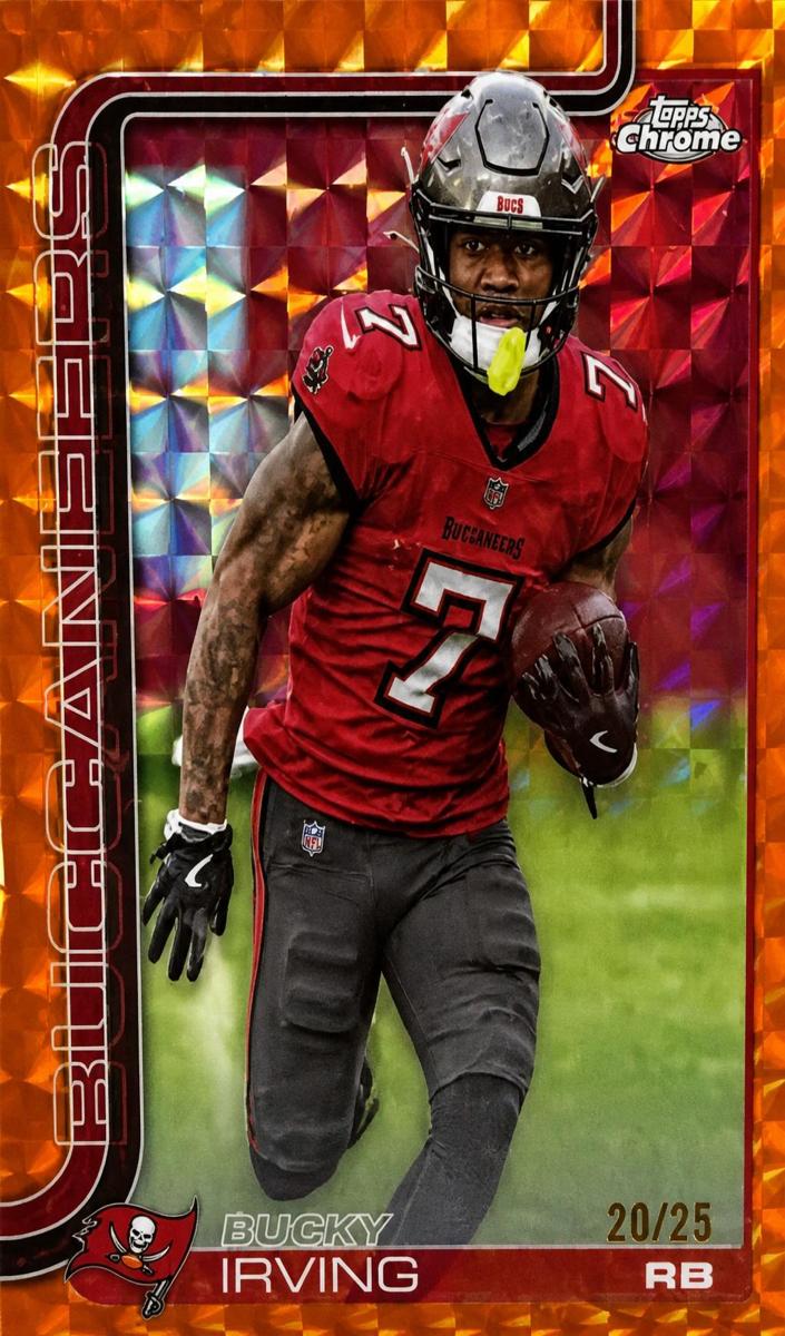 2025 Topps Chrome Football Orange Refractor Bucky Irving #BA-BI