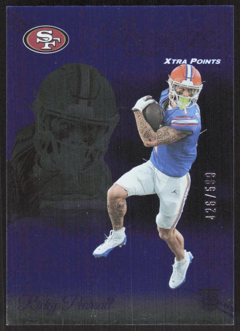 2024 Panini Prestige Football Blue Xtra Points Ricky Pearsall #347 PSA 7.5