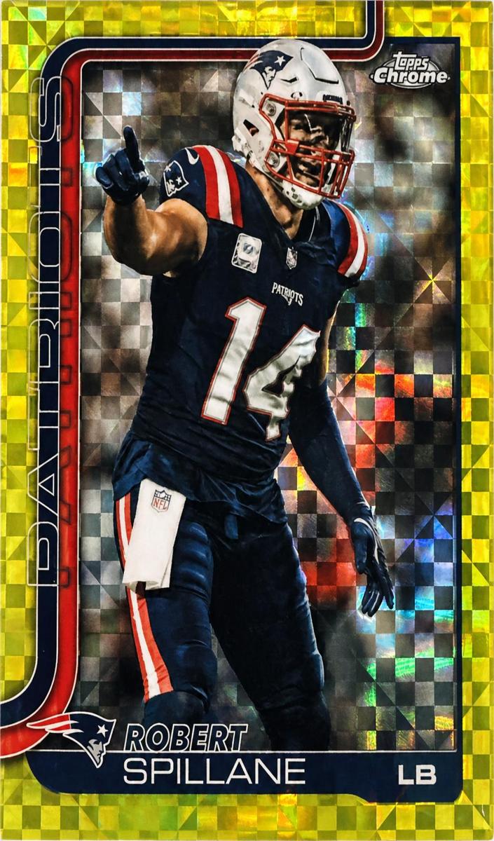 2025 Topps Chrome Football Lime Green X-Fractor Robert Spillane #181