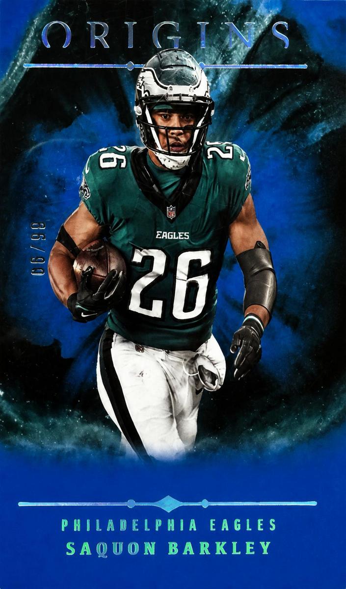 2024 Panini Origins Football Blue Saquon Barkley #76