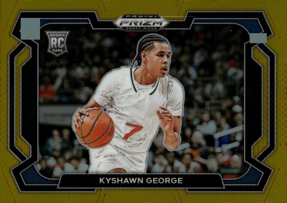 2024 Panini Prizm Draft Picks Basketball Gold Kyshawn George #71