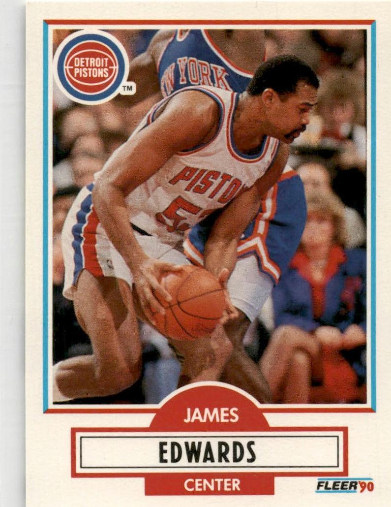 1990 Fleer Basketball James Edwards #56