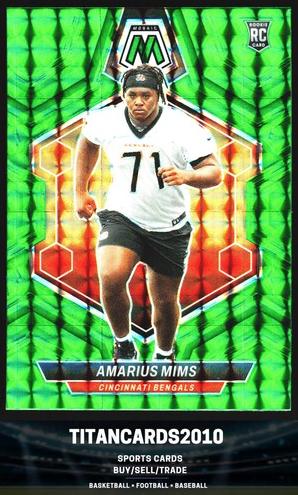 2024 Panini Mosaic Football Green Amarius Mims #318