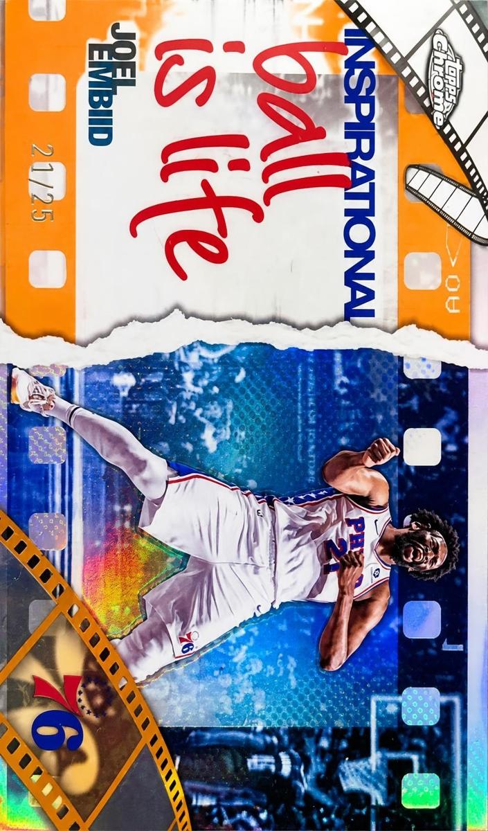 2025 Topps Chrome Basketball Orange Refractor Joel Embiid #IP-10
