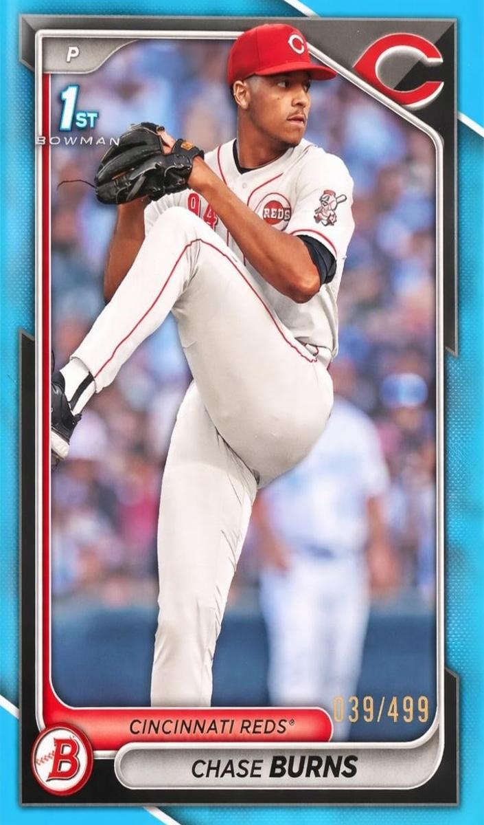 2024 Bowman Draft Baseball Sky Blue Chase Burns #BD-55 PSA 9