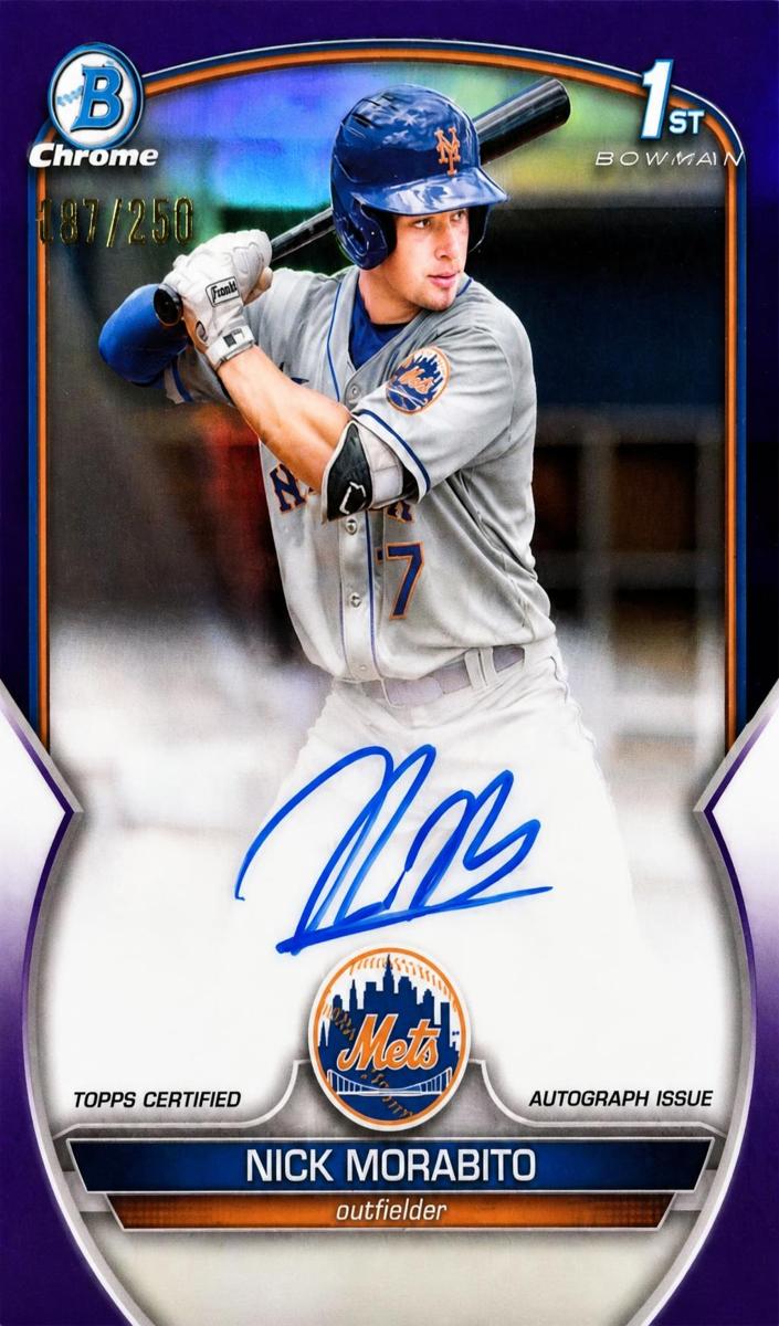 2023 Bowman Chrome Prospects Baseball Purple Nick Morabito #CPA-NM