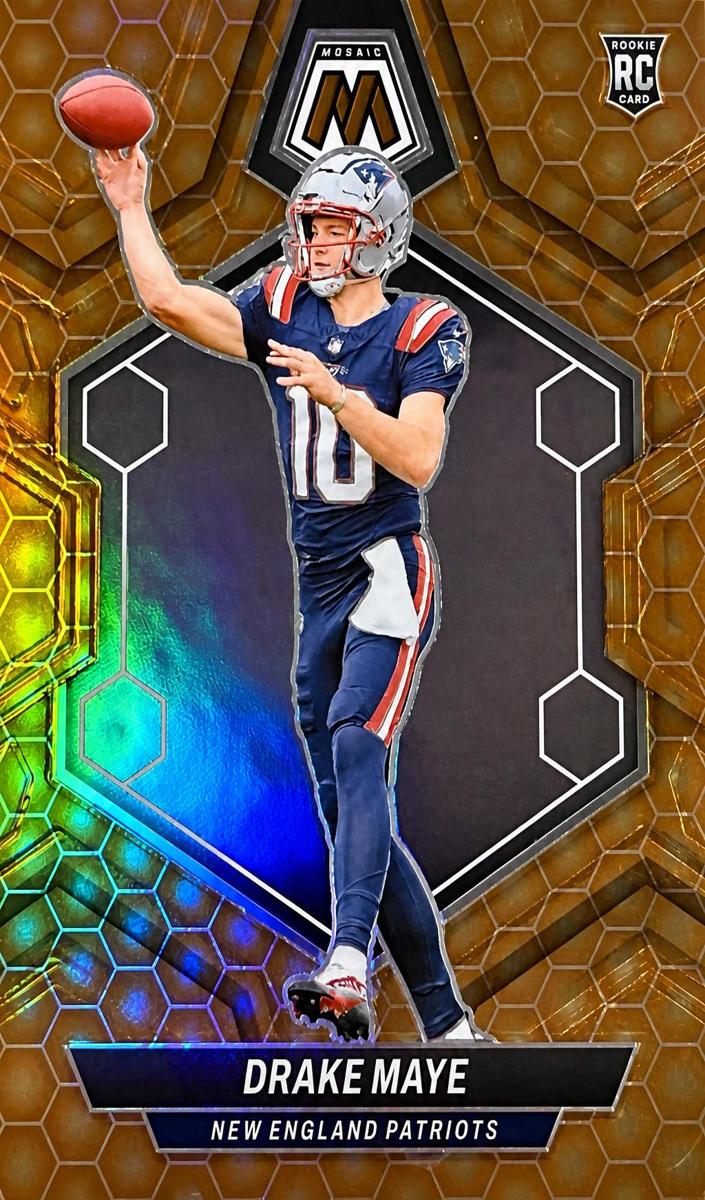 2024 Panini Mosaic Football Honeycomb Drake Maye #303 PSA 9