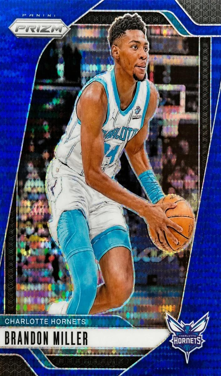 2024 Panini Prizm Basketball Blue Pulsar Brandon Miller #109 PSA 9