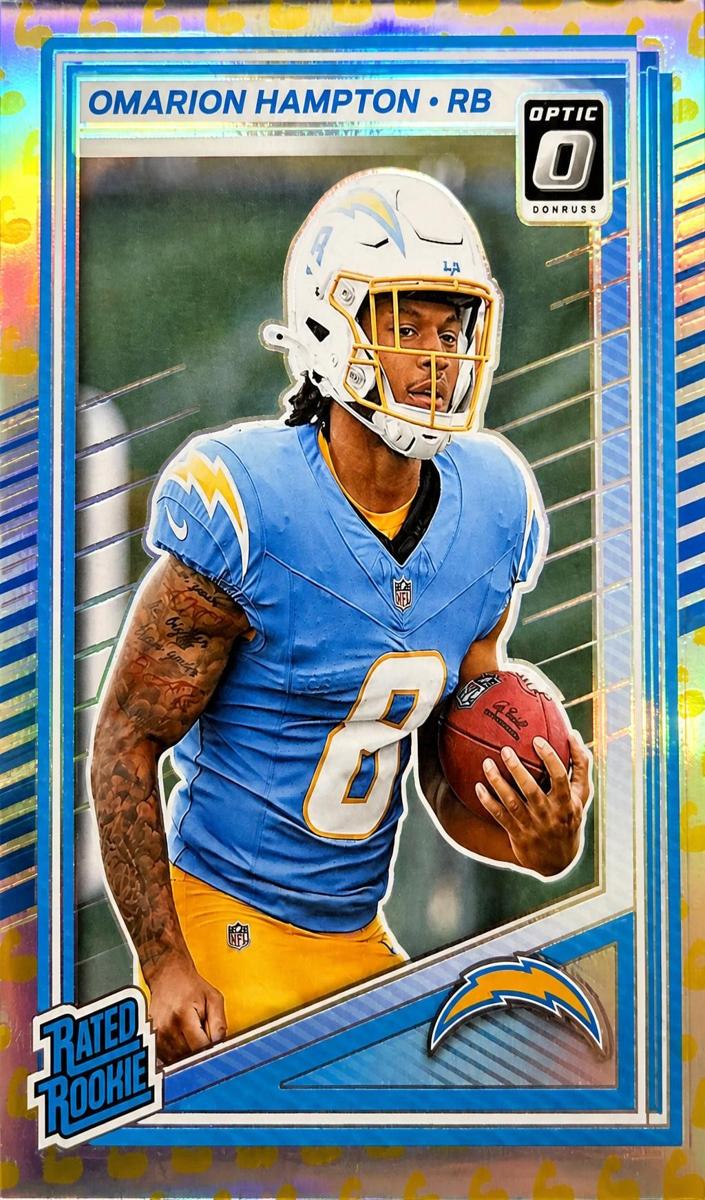 2025 Donruss Optic Football Flex Omarion Hampton #212 PSA 10