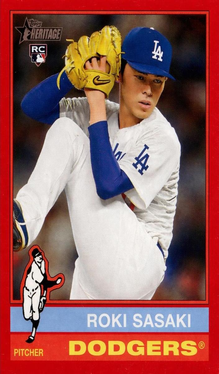 2025 Topps Heritage Baseball Red Bordered Roki Sasaki #224