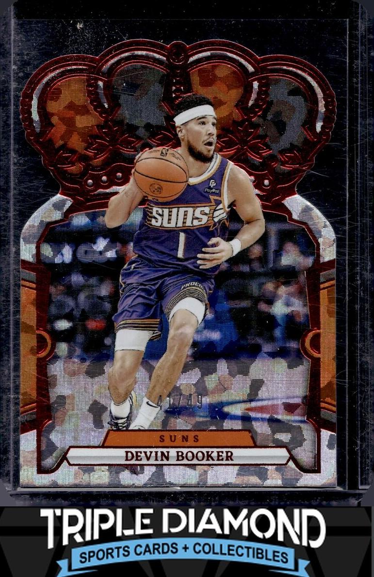 2023 Panini Crown Royale Basketball Crystal Red Devin Booker #71