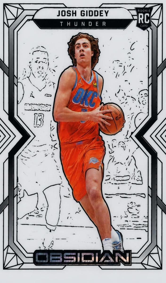 2021 Panini Obsidian Basketball Electric Etch White Pulsar Josh Giddey #156 PSA 9