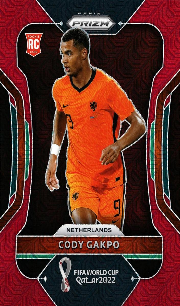 2022 Panini Prizm FIFA World Cup Qatar Soccer Red Mojo Cody Gakpo #153