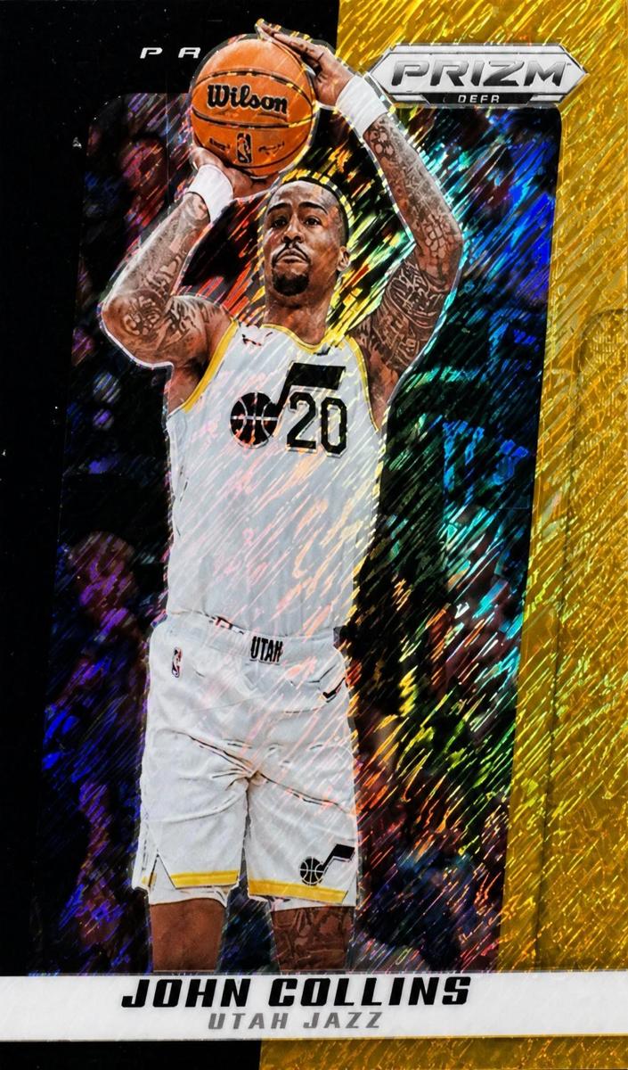2024 Panini Prizm Deca Basketball Black Gold Shimmer FOTL John Collins #162