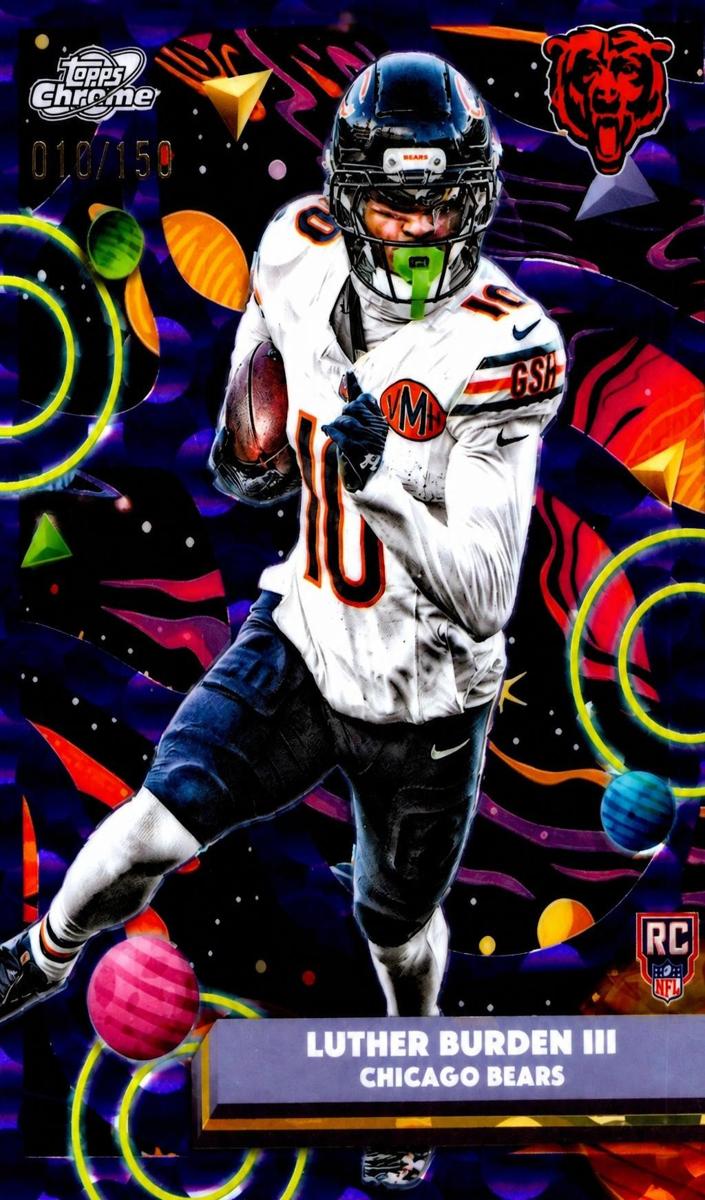 2025 Topps Cosmic Chrome Football Purple Nebula Refractor Luther Burden III #117