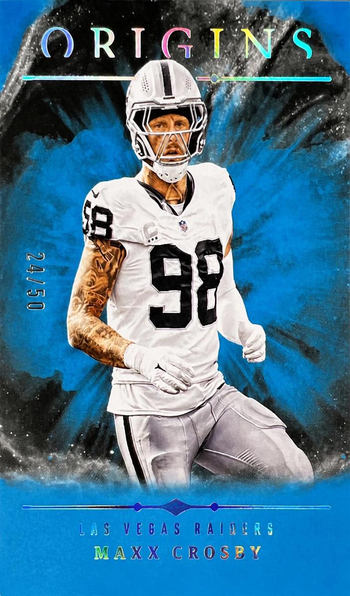 2024 Panini Origins Football Turquoise Maxx Crosby #37