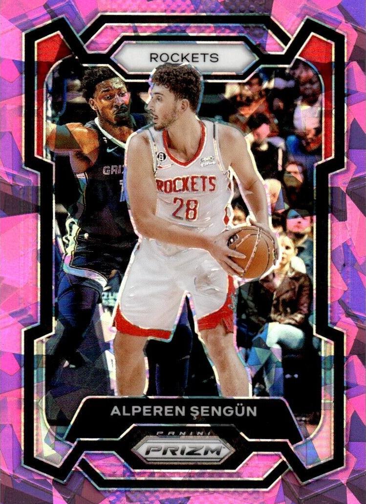 2023 Panini Prizm Basketball Pink Ice Alperen Sengun #20 PSA 9