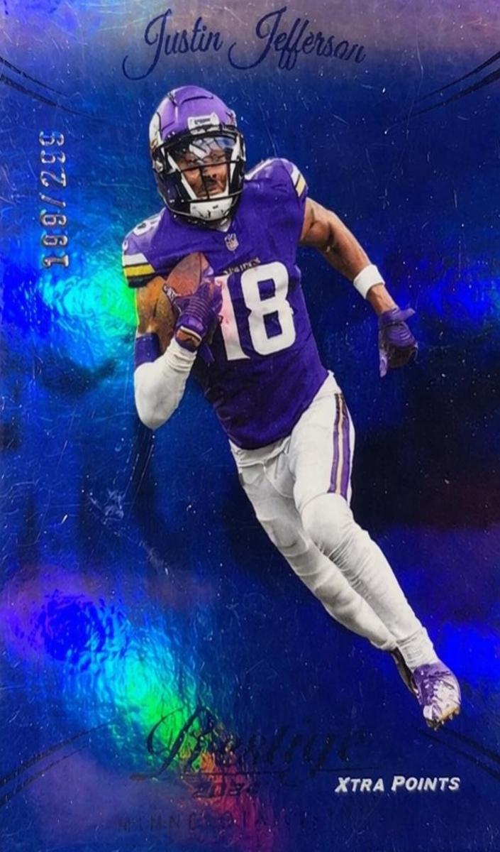 2024 Panini Prestige Football Blue Premium Xtra Points Justin Jefferson #192