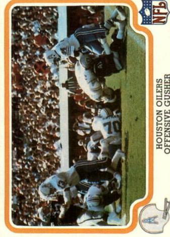 1979 Fleer Team Action Football Houston Oilers #21