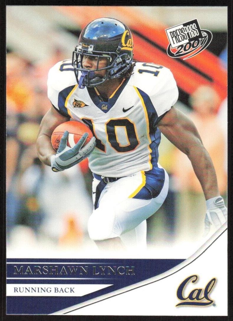 2007 Press Pass Football Marshawn Lynch #10 BGS 9