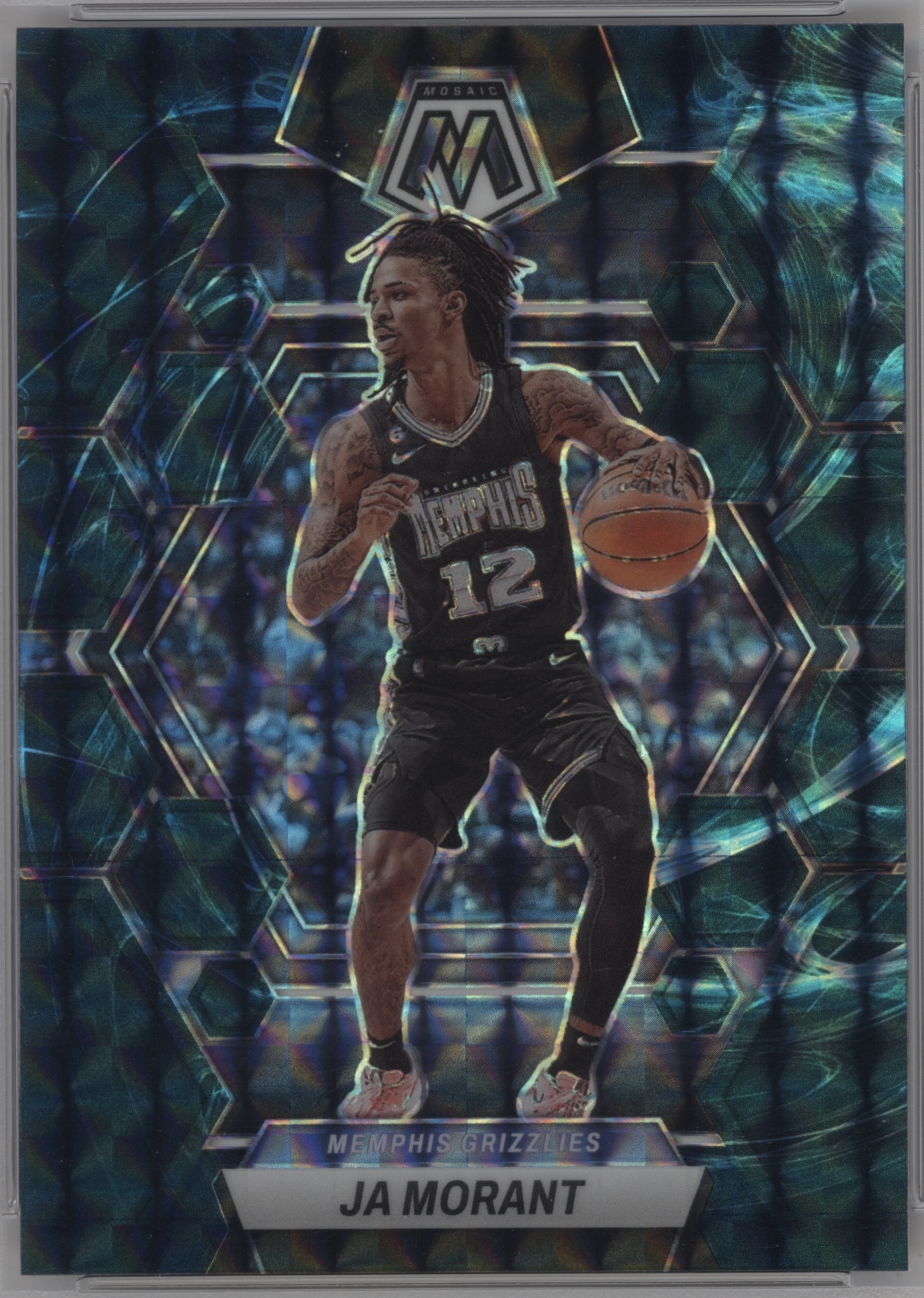 2022 Panini Mosaic Basketball Genesis Ja Morant #82 PSA 9
