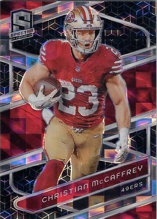 2024 Panini Spectra Football Spectris Christian McCaffrey #89 PSA 8