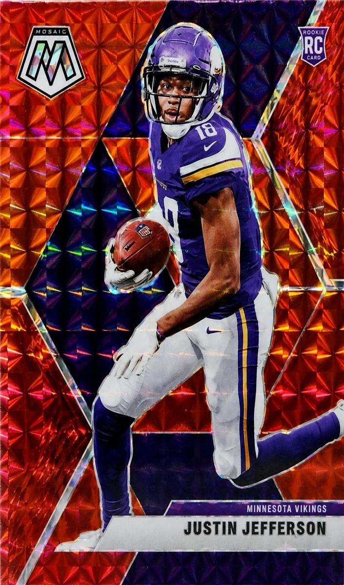 2020 Panini Mosaic Football Choice Fusion Red Justin Jefferson #209