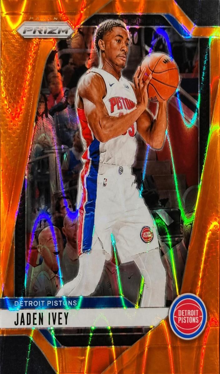 2024 Panini Prizm Basketball Orange Seismic Jaden Ivey #194 PSA 9