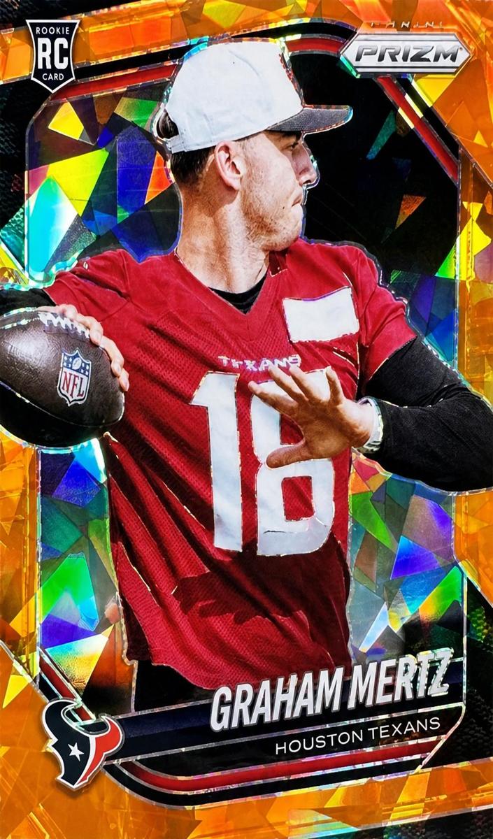 2025 Panini Prizm Football Orange Ice Graham Mertz #392