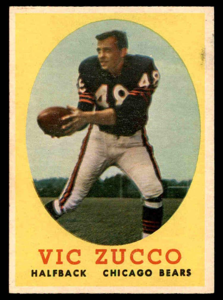 1958 Topps Football Vic Zucco #36 PSA 7