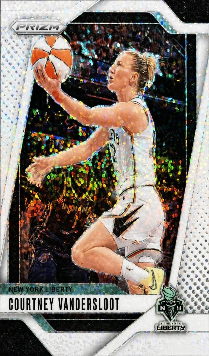 2024 Panini Prizm WNBA Basketball White Sparkle Courtney Vandersloot #53