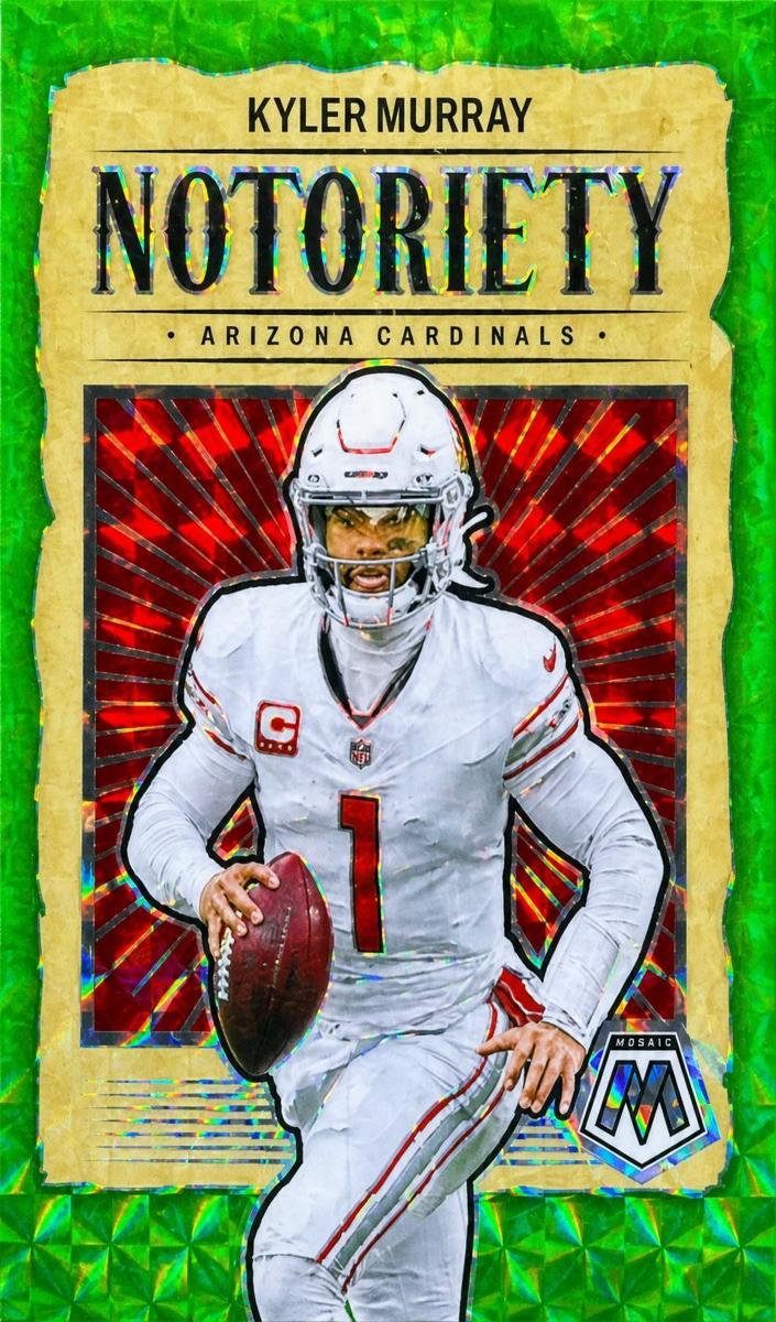 2024 Panini Mosaic Football Green Fluorescent Kyler Murray #10