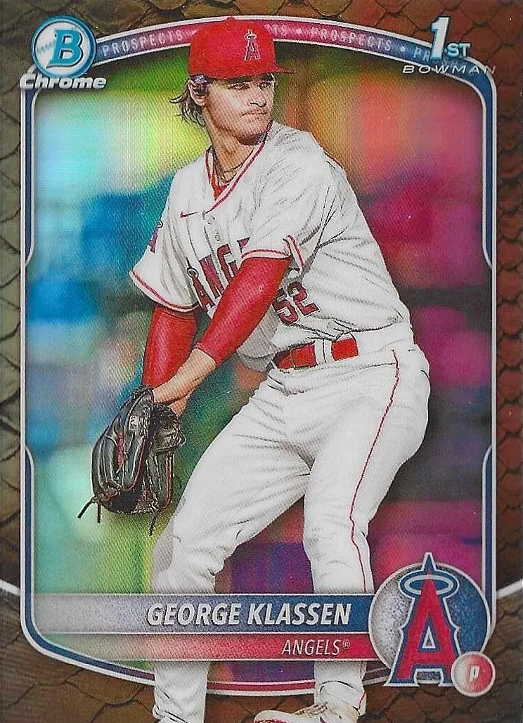 2025 Bowman Chrome Prospects Baseball Reptilian Refractor George Klassen #BCP-63