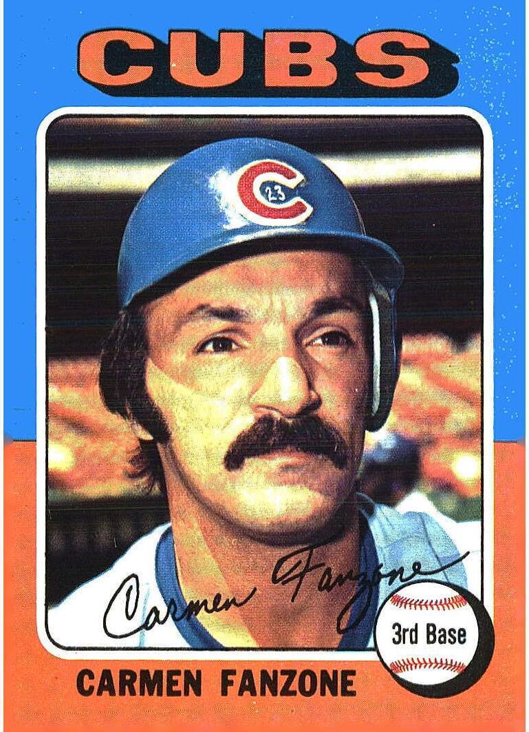 1975 Topps Baseball Carmen Fanzone #363 PSA 8