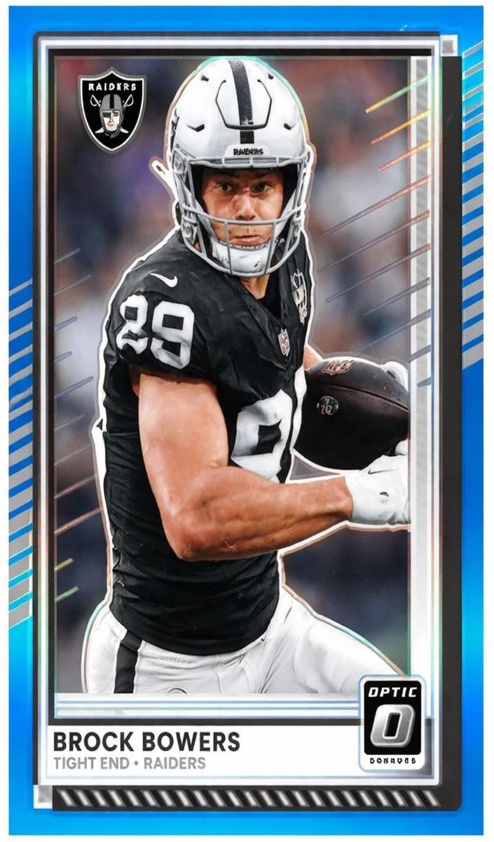 2025 Donruss Optic Football Aqua Brock Bowers #3