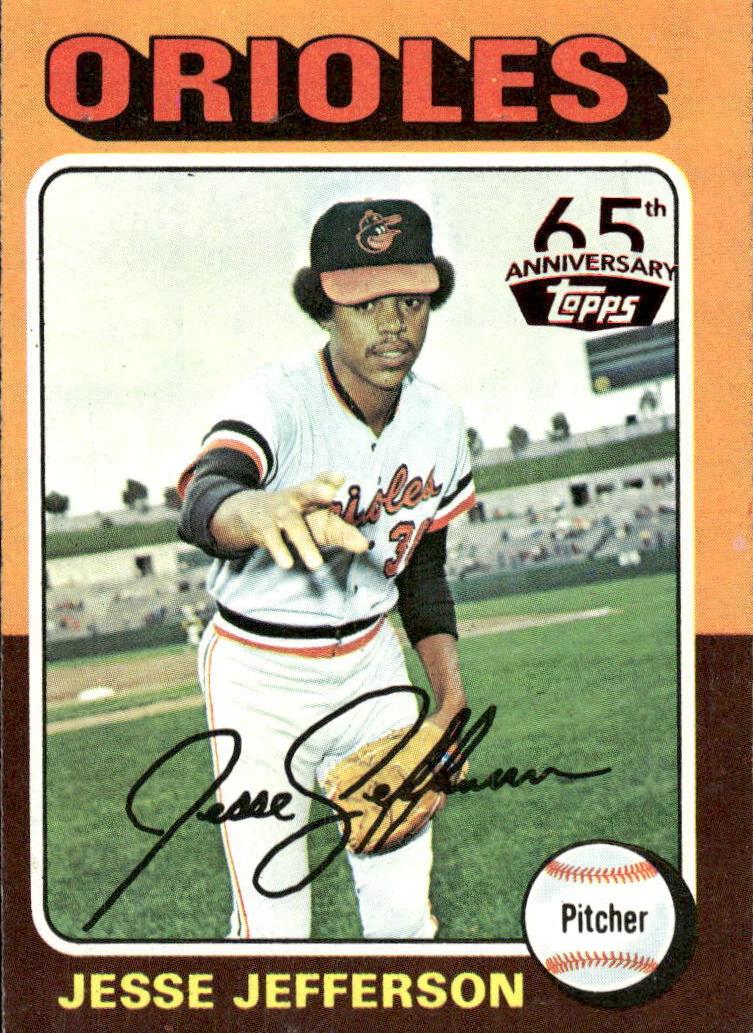 1975 Topps Mini Baseball Jesse Jefferson #539 PSA 8