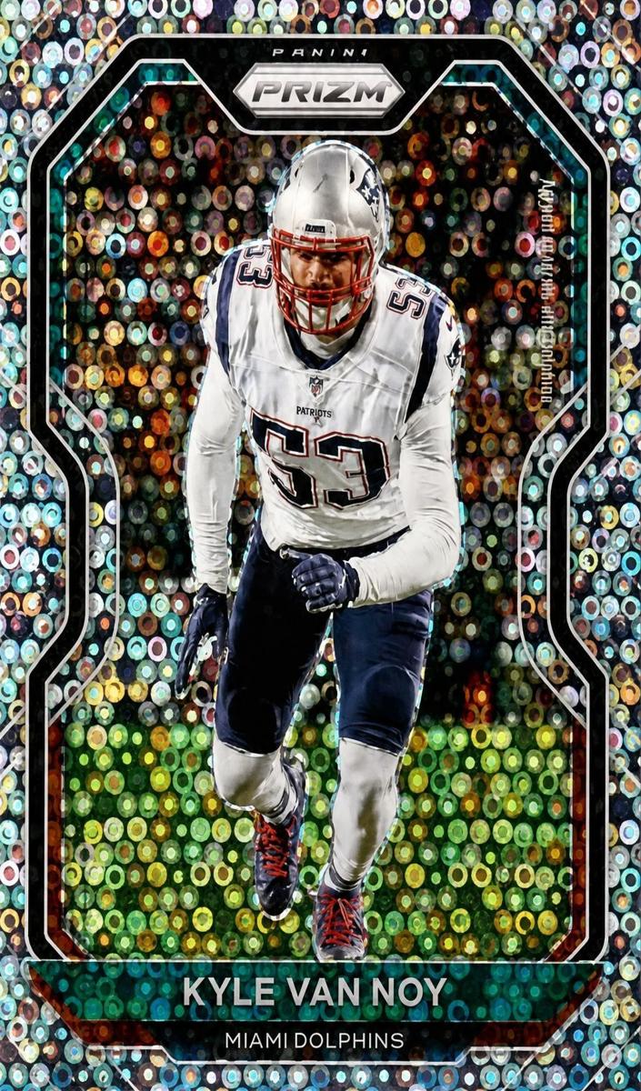 2020 Panini Prizm Football Disco Prizm Kyle Van Noy #16 PSA 10