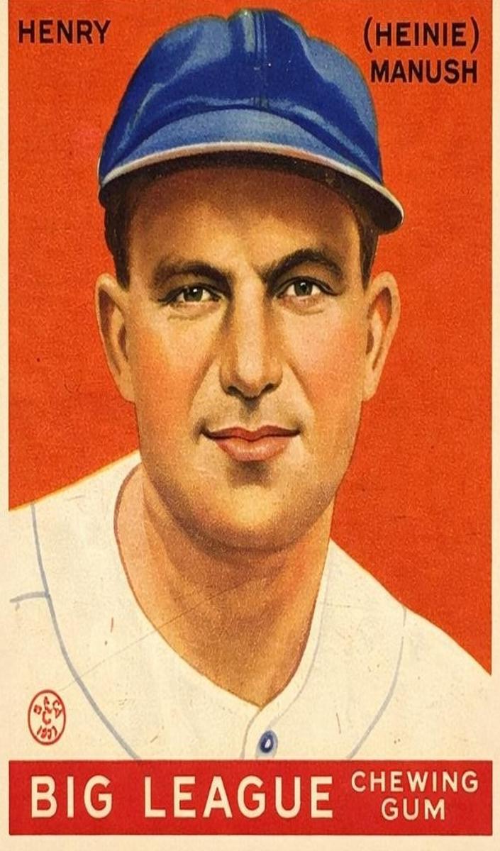 1933 R319 Goudey Baseball Heinie Manush #187 PSA 4.5