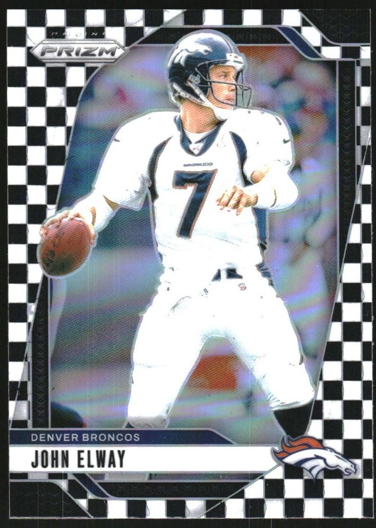 2024 Panini Prizm Football Black and White Checker John Elway #89 PSA 10