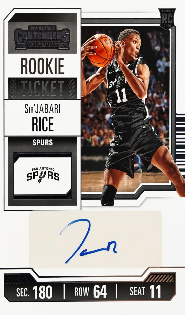 2023 Panini Contenders Basketball Sir'Jabari Rice #164