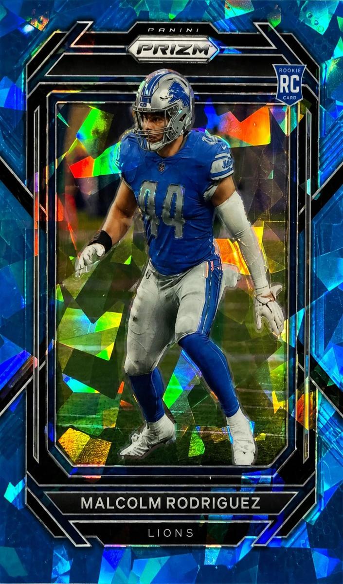 2022 Panini Prizm Football Blue Ice Malcolm Rodriguez #350