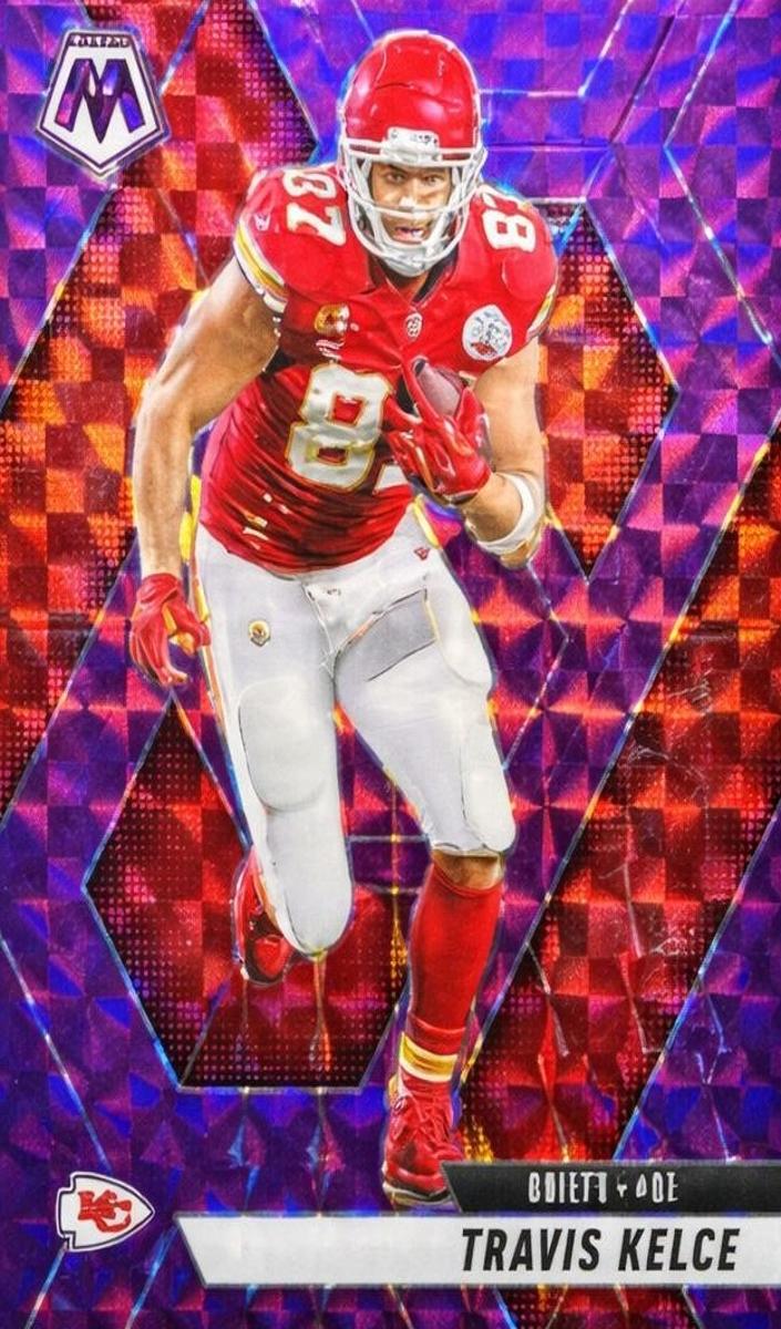 2025 Panini Mosaic Football Purple Travis Kelce #106