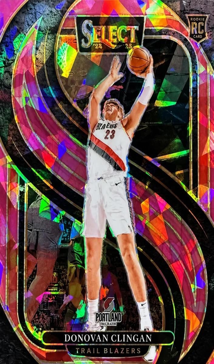 2024 Panini Select Basketball Purple Cracked Ice Donovan Clingan #199